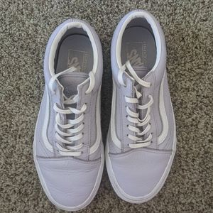 Leather Vans, only worn once